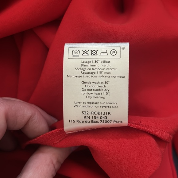 Sezane Daniella Dress Rouge - Size 46 - Picture 7 of 7